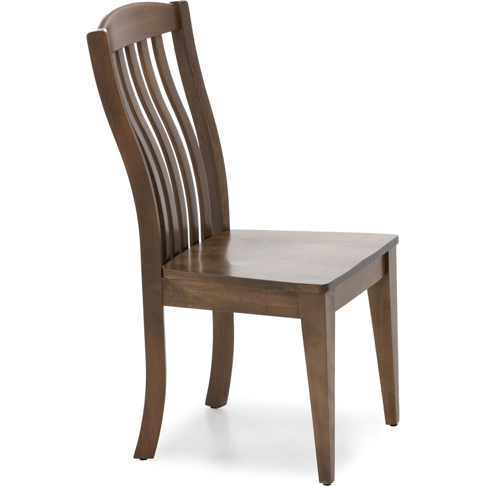 canadel brown inch standard seat height side chair   