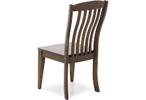 canadel brown inch standard seat height side chair   