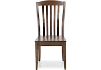 canadel brown inch standard seat height side chair   