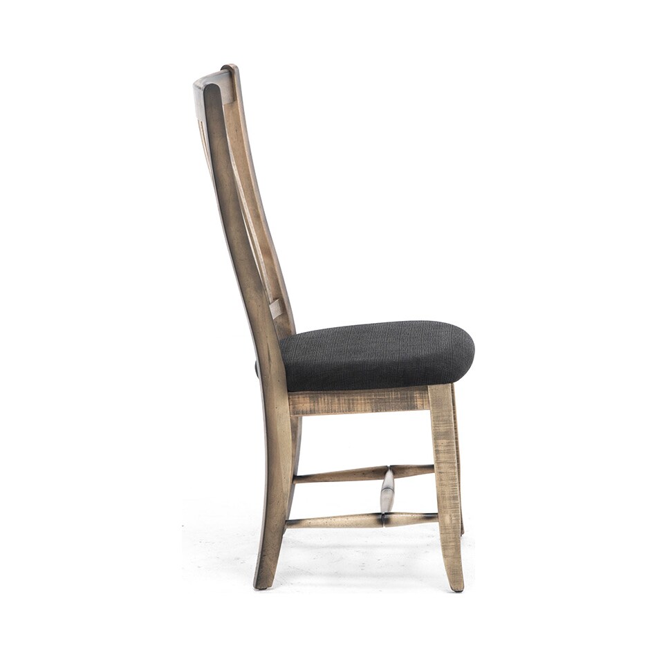 canadel brown inch standard seat height side chair   