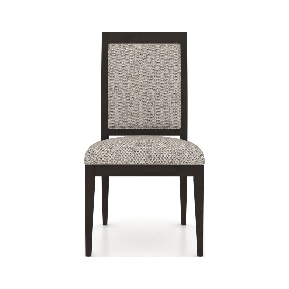 canadel brown inch standard seat height side chair   