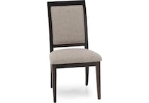 canadel brown inch standard seat height side chair   