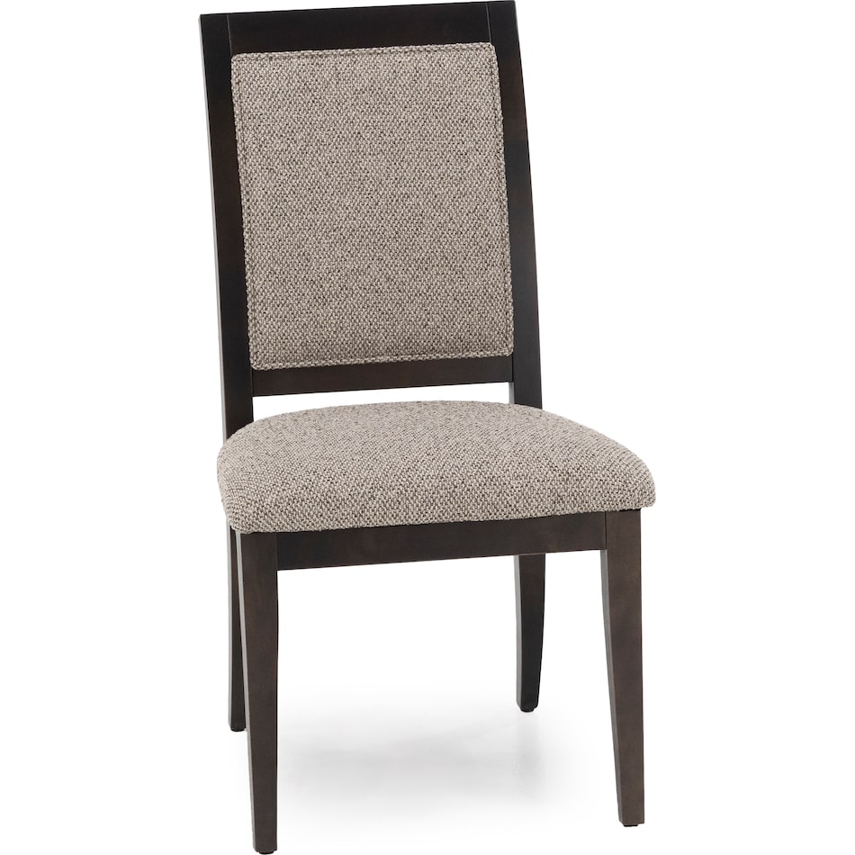 canadel brown inch standard seat height side chair   