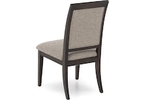 canadel brown inch standard seat height side chair   