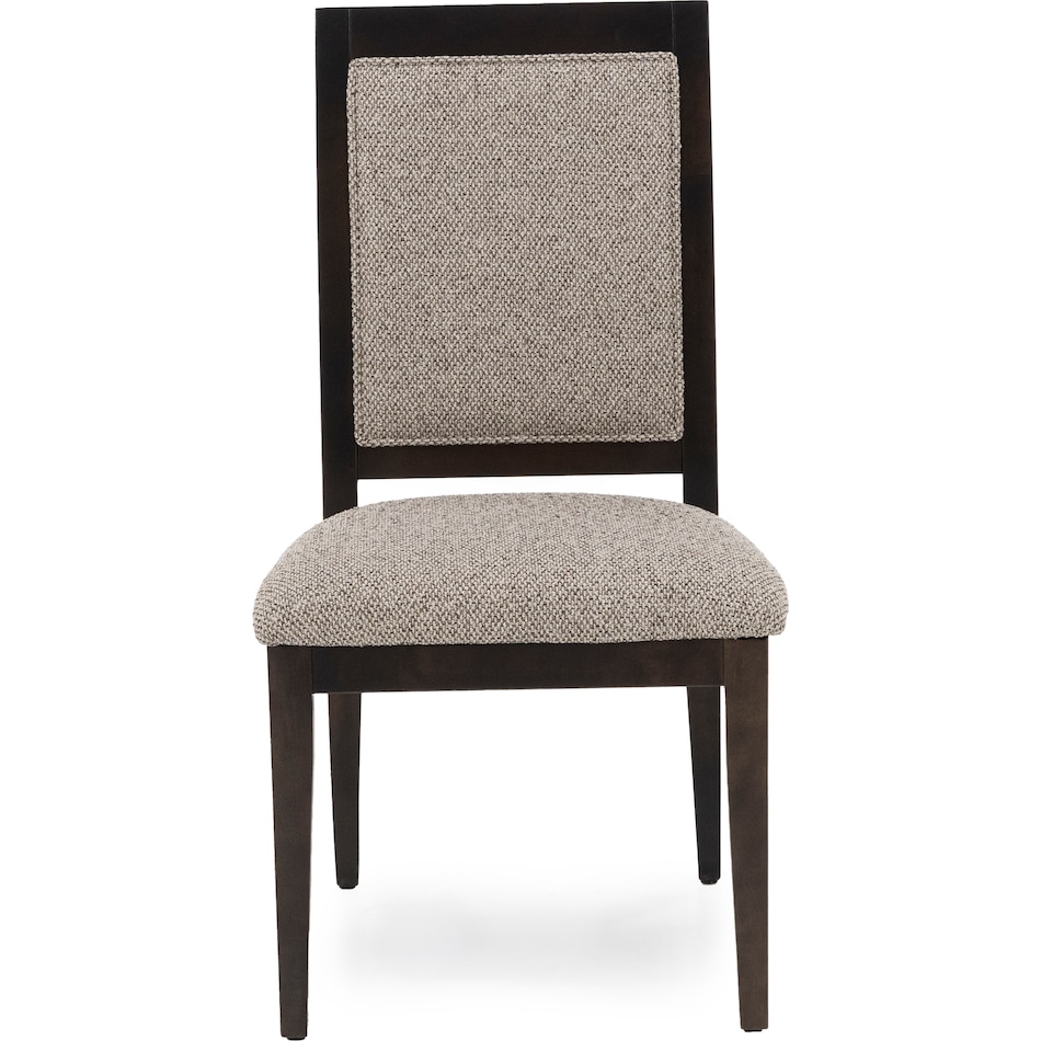 canadel brown inch standard seat height side chair   