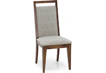 canadel brown inch standard seat height side chair   