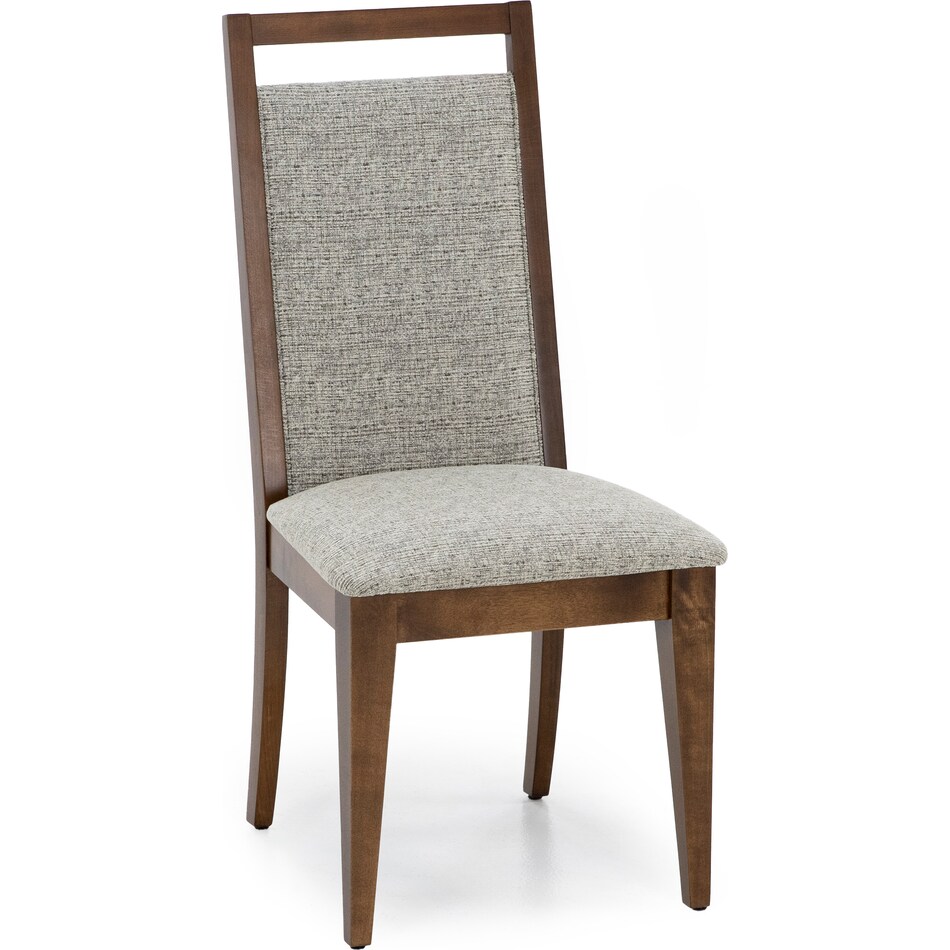 canadel brown inch standard seat height side chair   