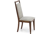 canadel brown inch standard seat height side chair   