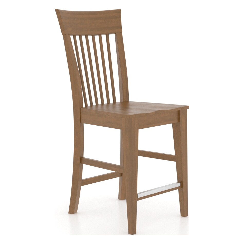 canadel brown  inch counter seat height stool   