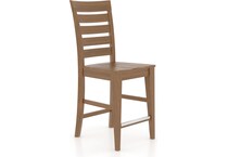 canadel brown  inch counter seat height stool   