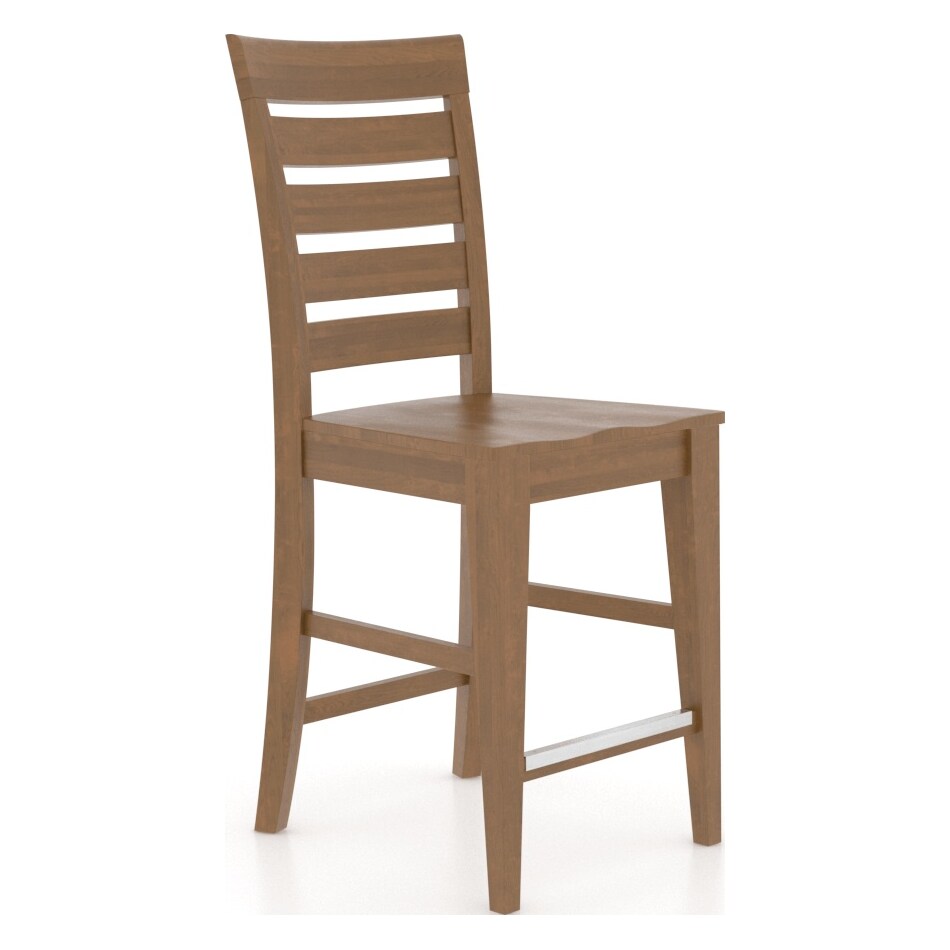 canadel brown  inch counter seat height stool   