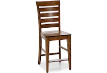 canadel brown  inch counter seat height stool   