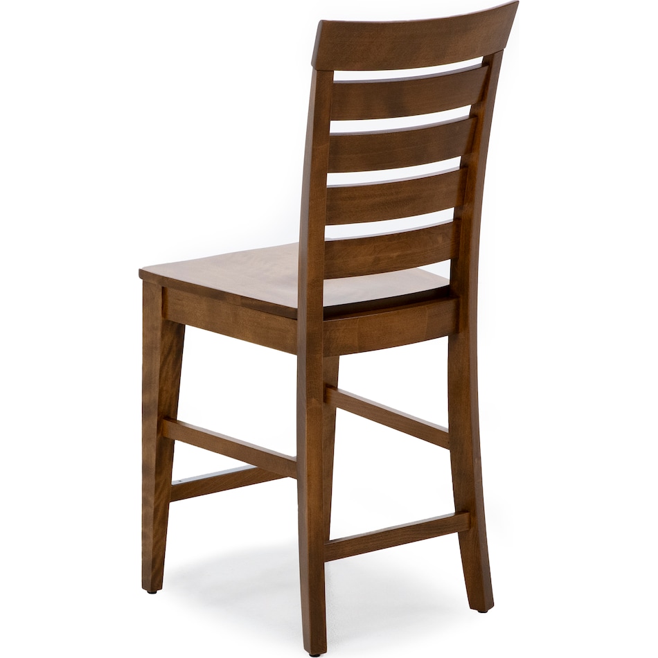 canadel brown  inch counter seat height stool   