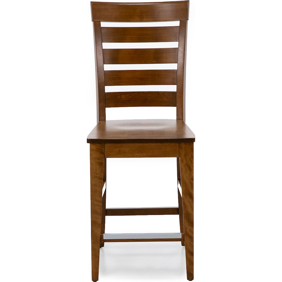 canadel brown  inch counter seat height stool   