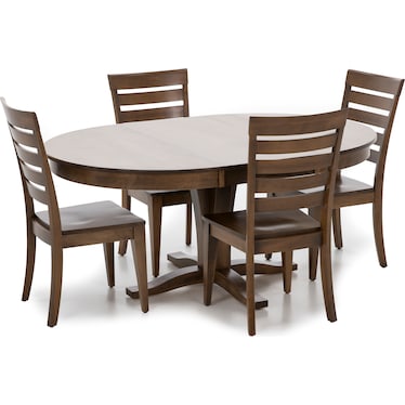 Canadel Gourmet 48-68" Round to Oval Dining Table