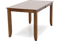 canadel brown inch counter height rectangle   