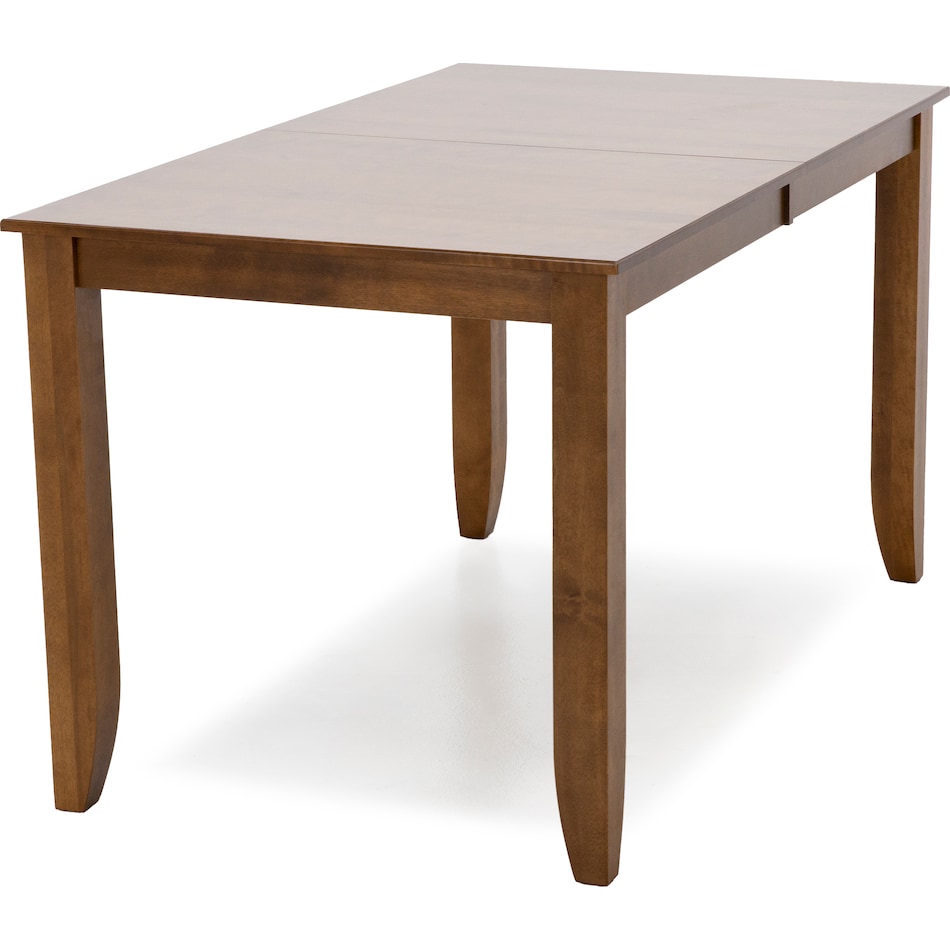 canadel brown inch counter height rectangle   