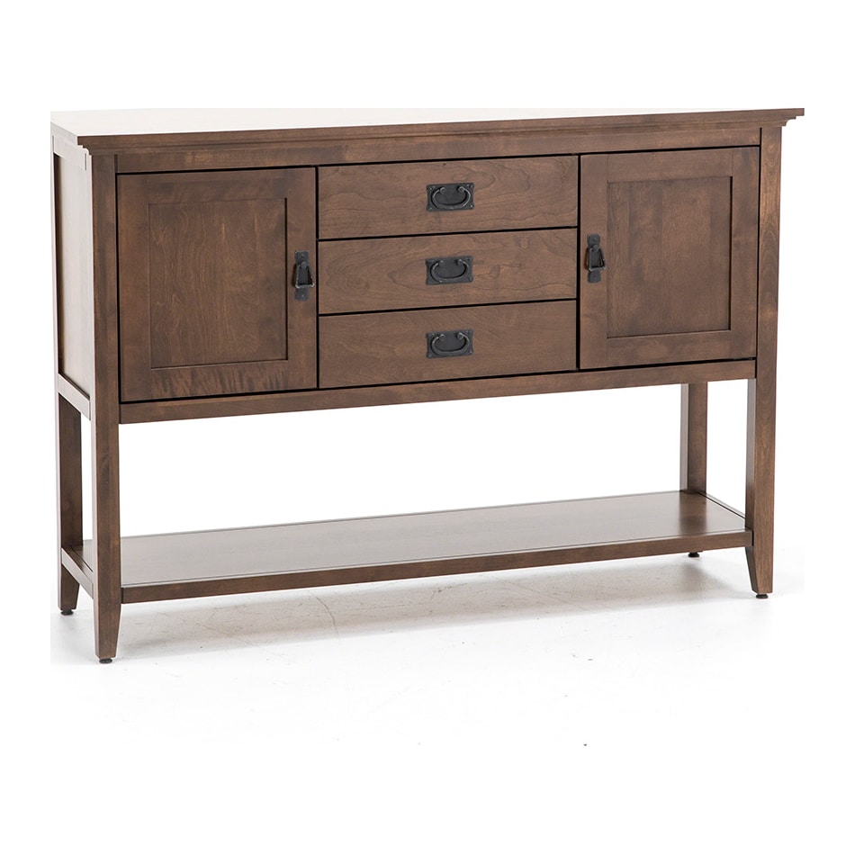 canadel brown buffet server sideboard   