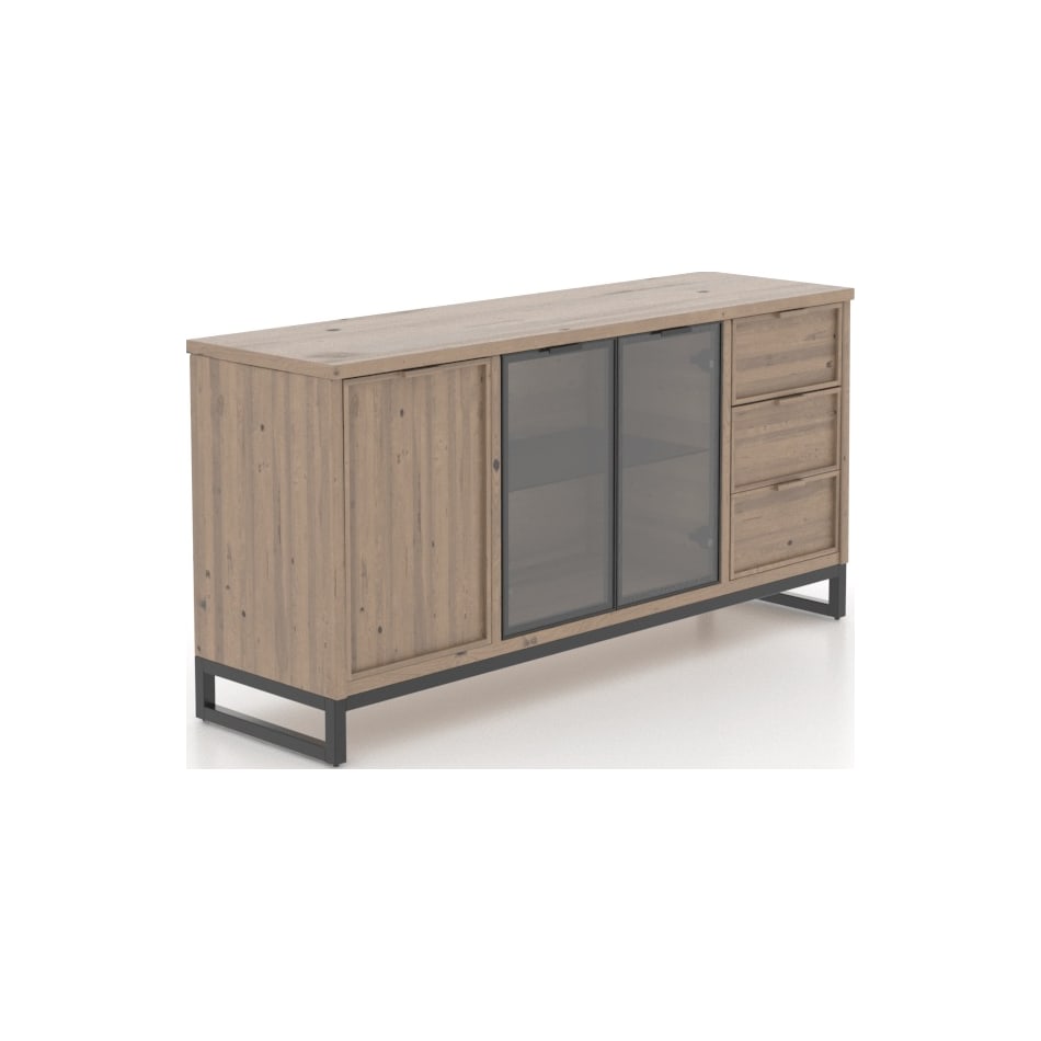canadel brown buffet server sideboard   