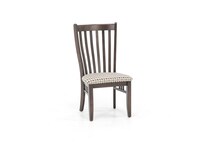 canadel brown standard height side chair   