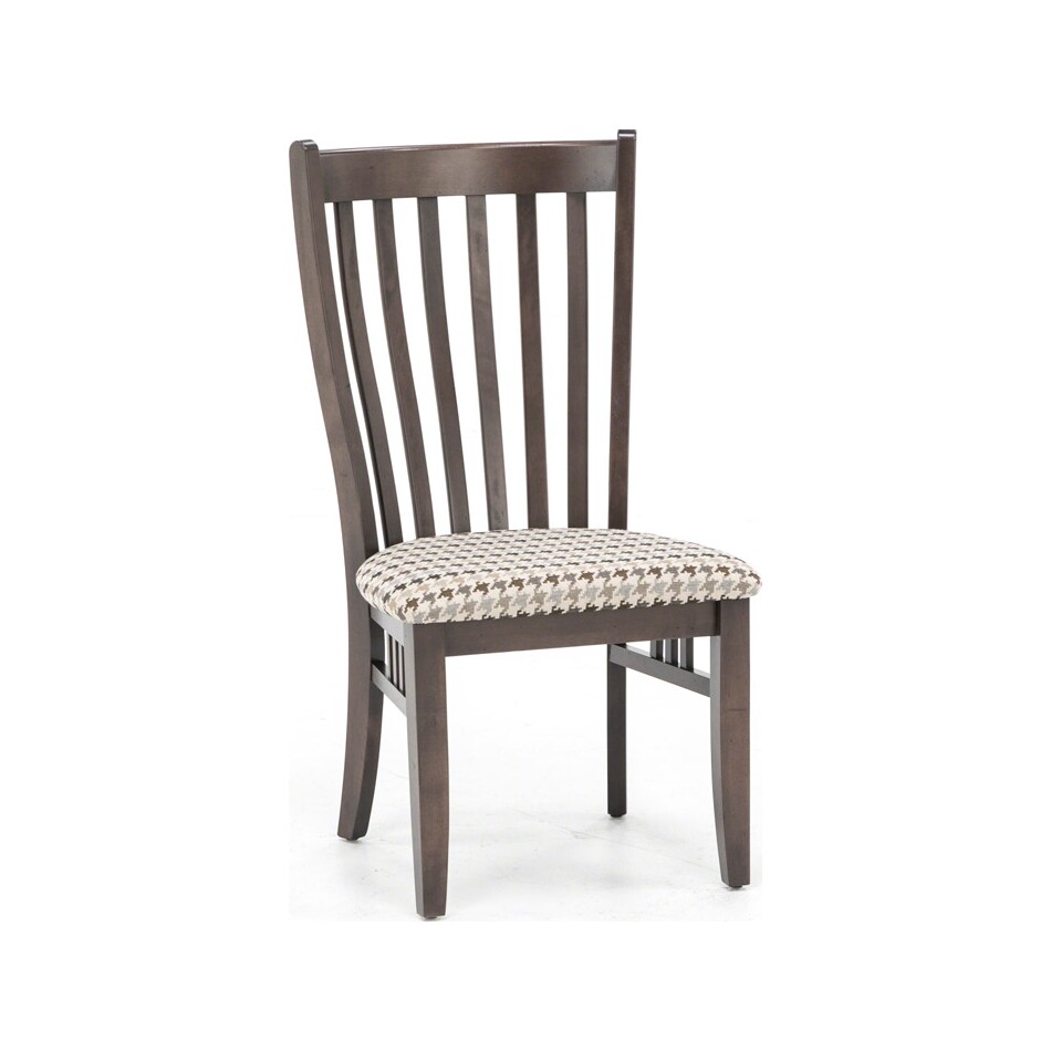 canadel brown standard height side chair   