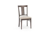 canadel brown standard height side chair   