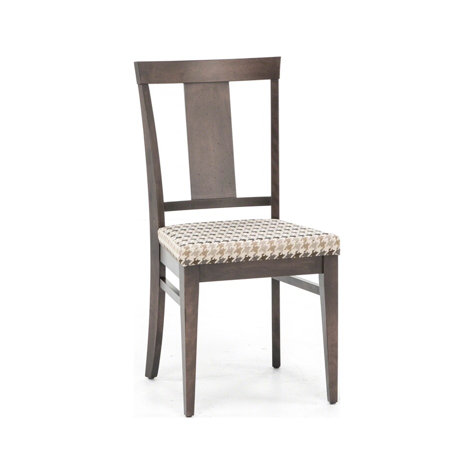 canadel brown standard height side chair   