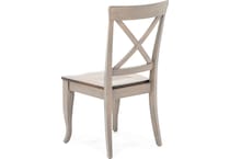 canadel brown standard height side chair   