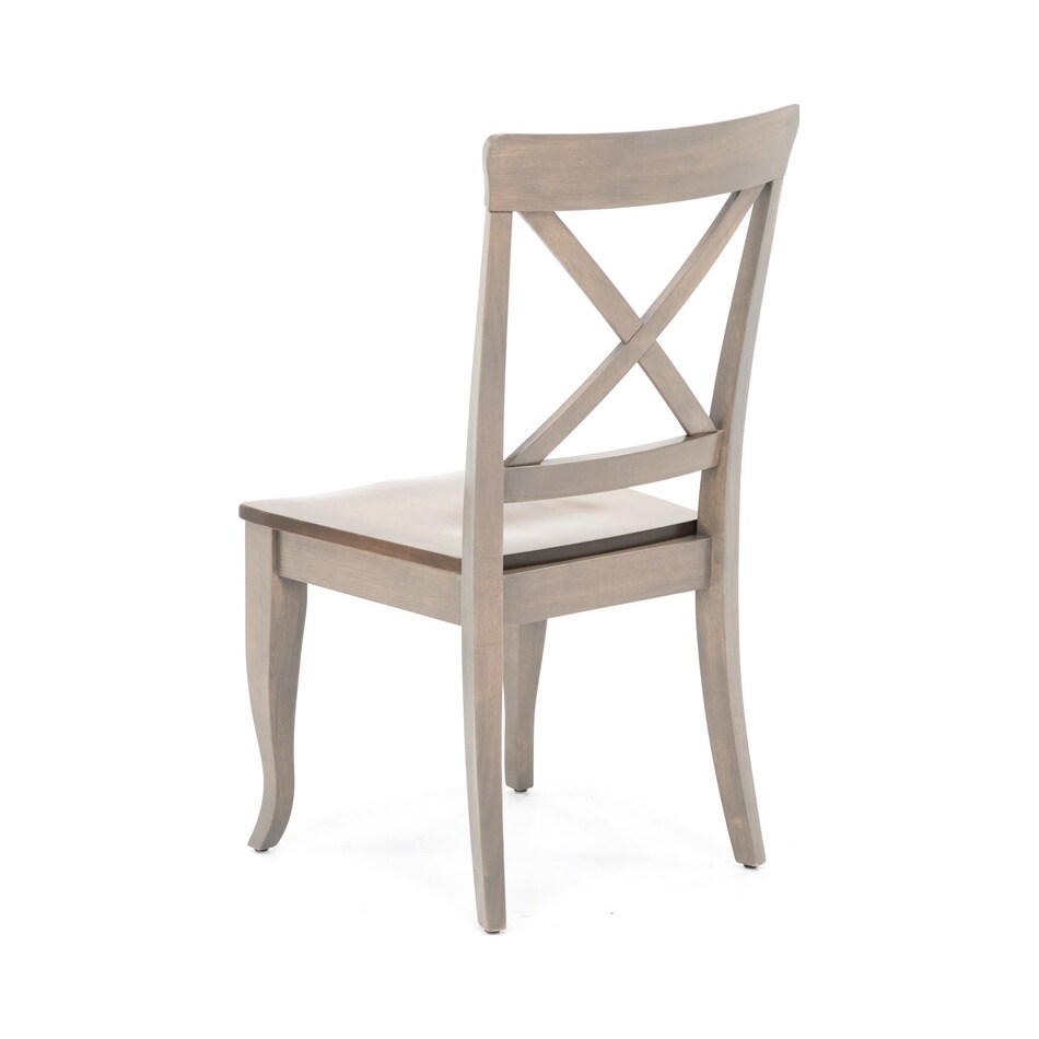 canadel brown standard height side chair   