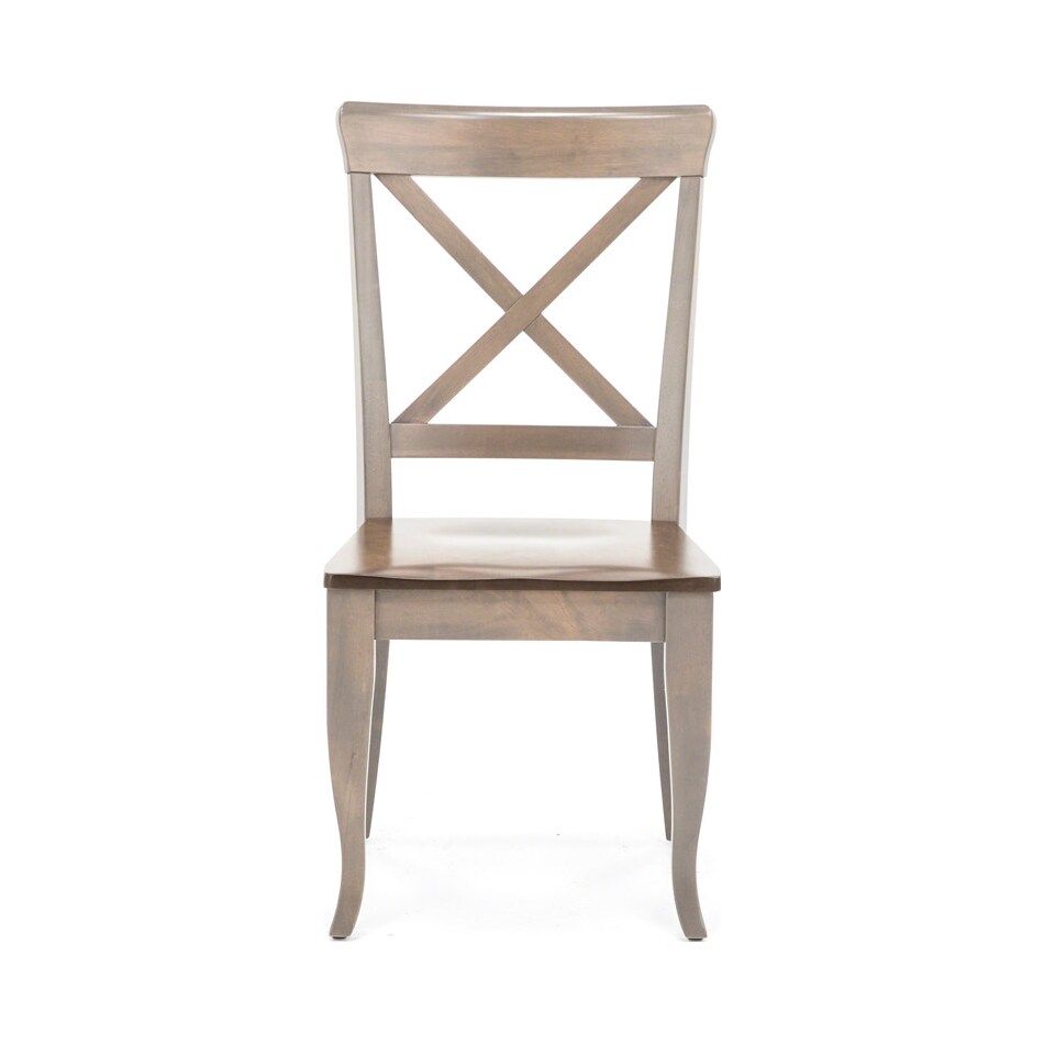 canadel brown standard height side chair   