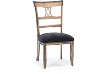 canadel distressed standard height side chair   