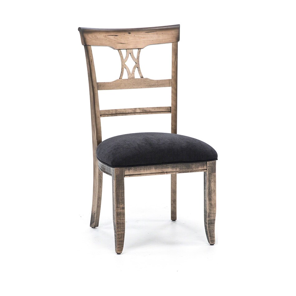 canadel distressed standard height side chair   