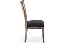 canadel distressed standard height side chair   