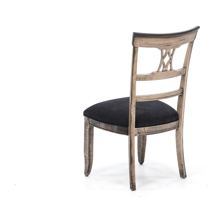 canadel distressed standard height side chair   
