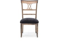 canadel distressed standard height side chair   