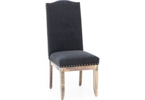 canadel distressed standard height side chair   