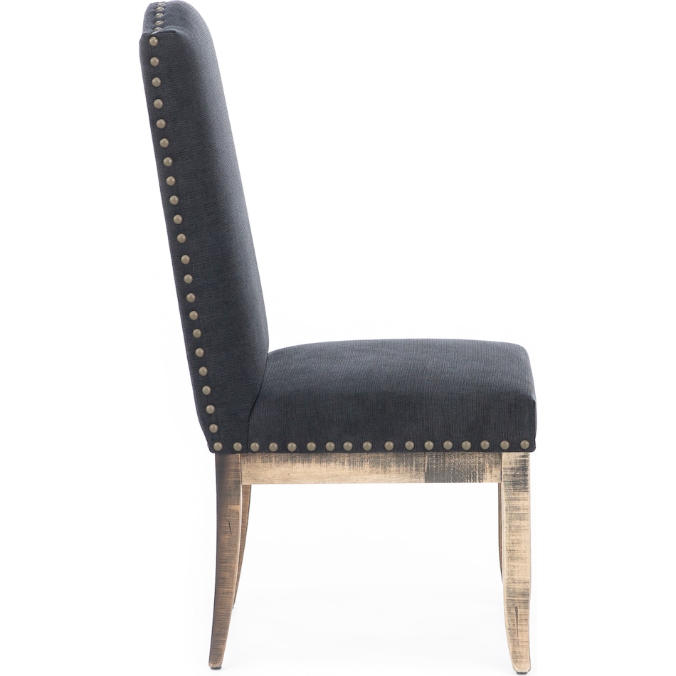 canadel distressed standard height side chair   