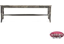 canadel grey inch standard seat height bench  image   
