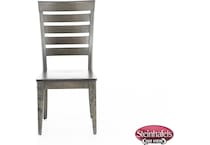 canadel grey inch standard seat height side chair  image   