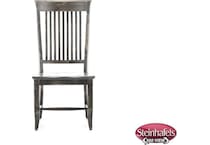 canadel grey inch standard seat height side chair  image   