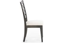 canadel grey inch standard seat height side chair   