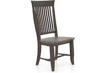 canadel grey inch standard seat height side chair   