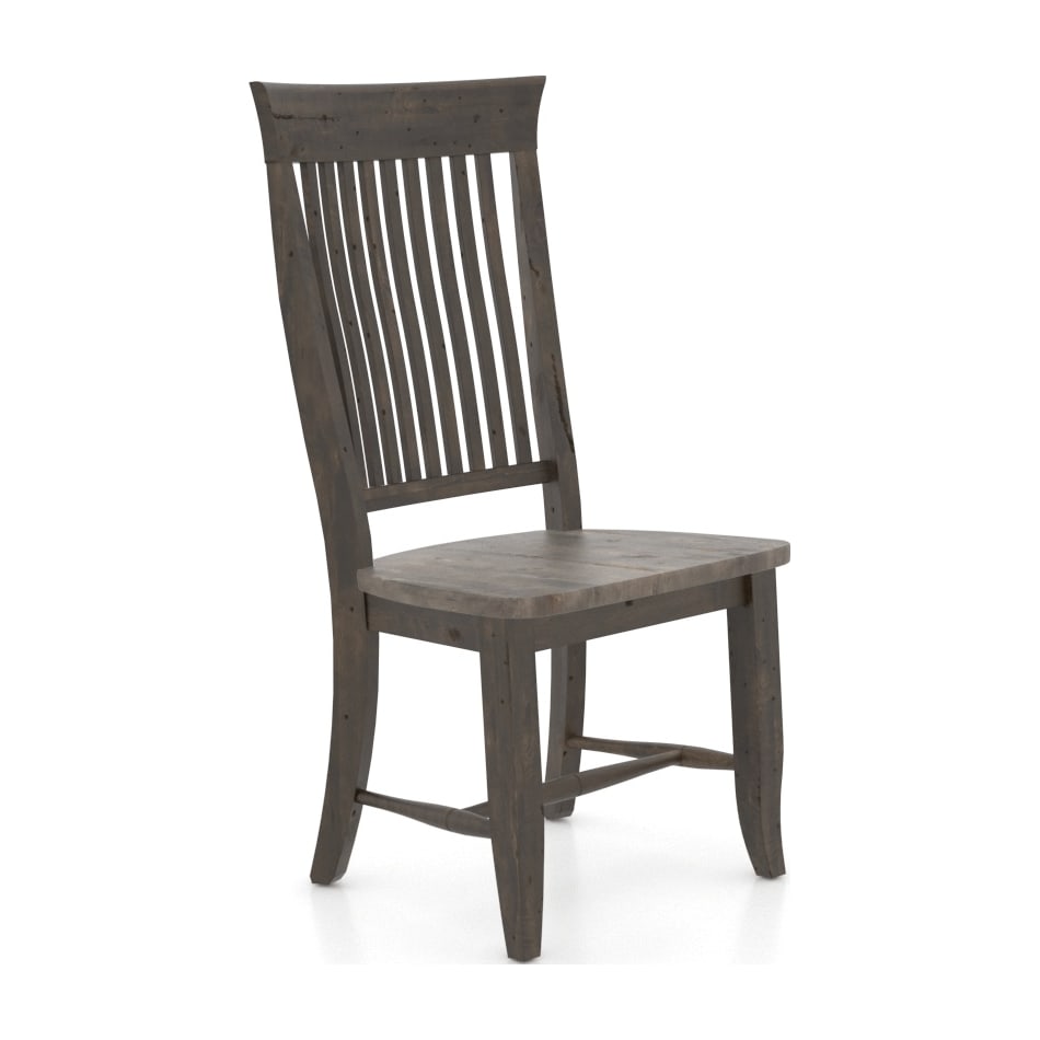 canadel grey inch standard seat height side chair   