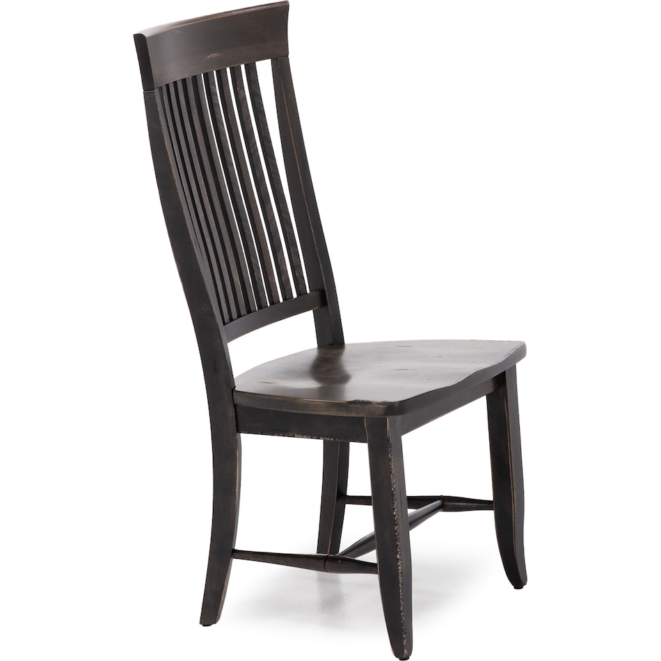 canadel grey inch standard seat height side chair   