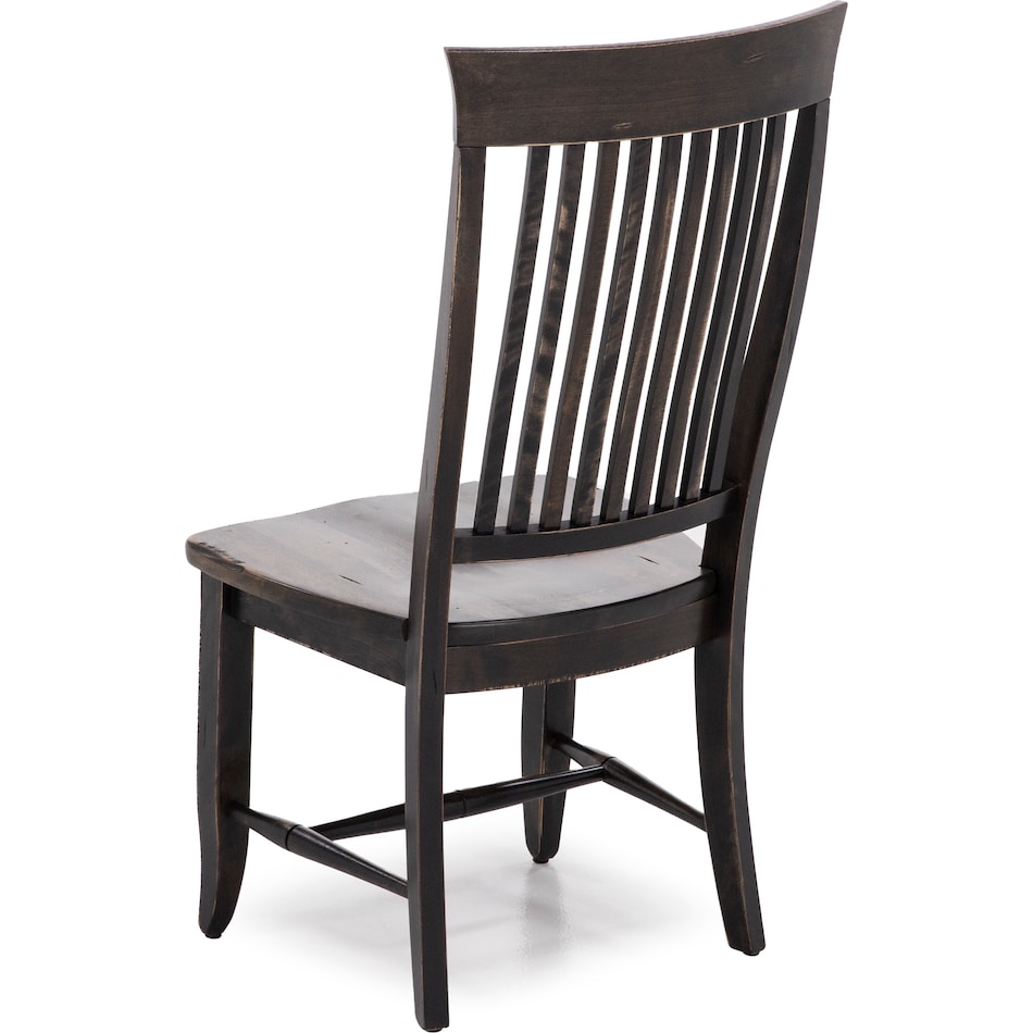 canadel grey inch standard seat height side chair   