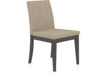 canadel grey inch standard seat height side chair   