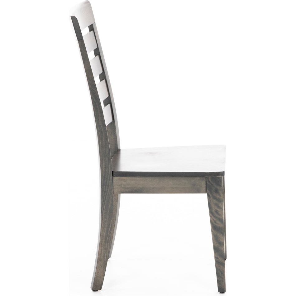 canadel grey inch standard seat height side chair   