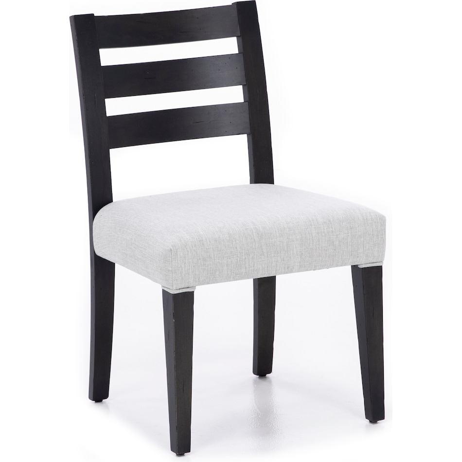 canadel grey inch standard seat height side chair   