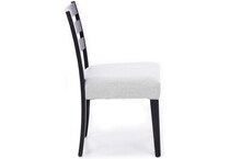canadel grey inch standard seat height side chair   