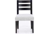 canadel grey inch standard seat height side chair   